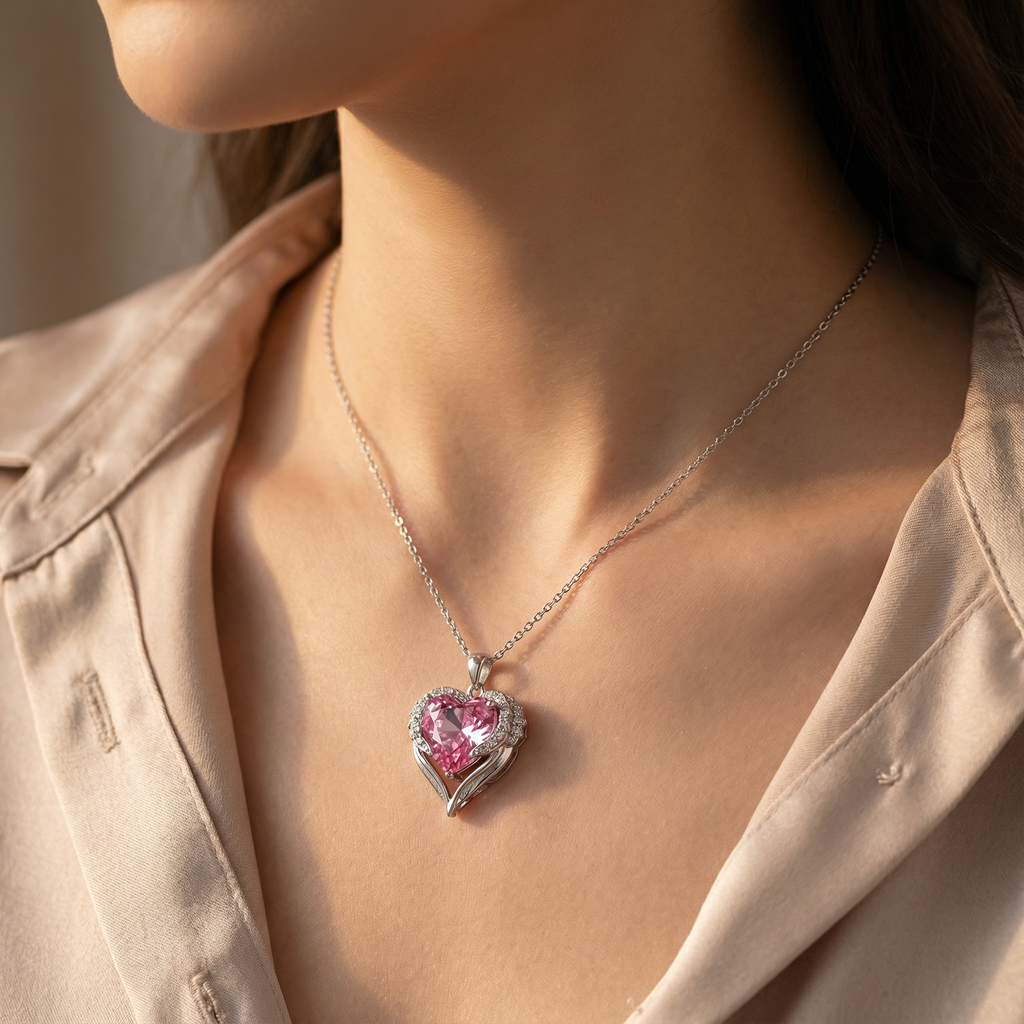 Collar Amor Infinito con Caja Rosa Eterna